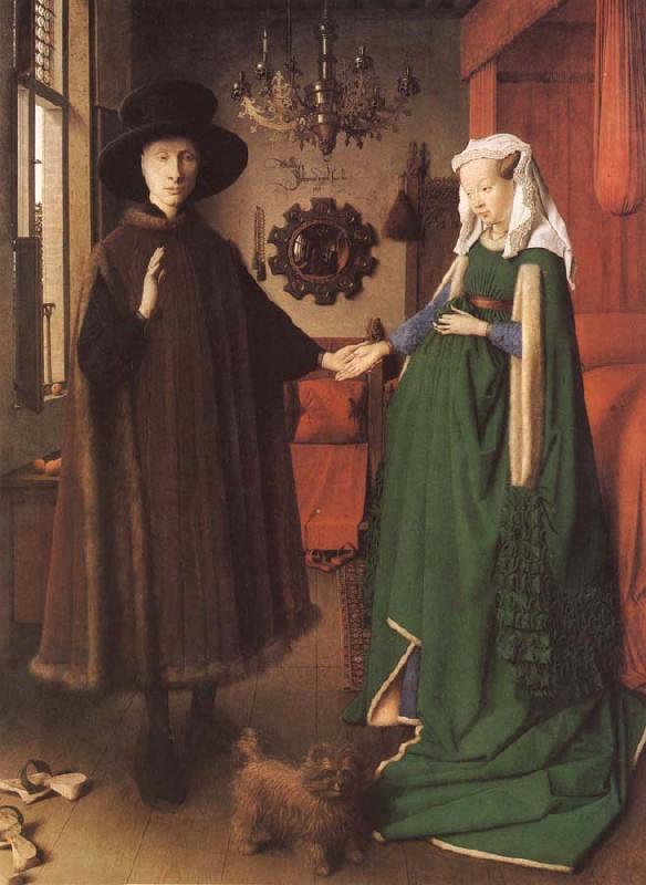 Jan Van Eyck Giovanna Cenami and Giovanni Arnolfini Germany oil painting art